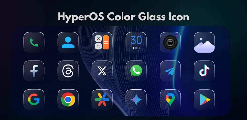 Aperçu d'image 1 de HyperOS Icons