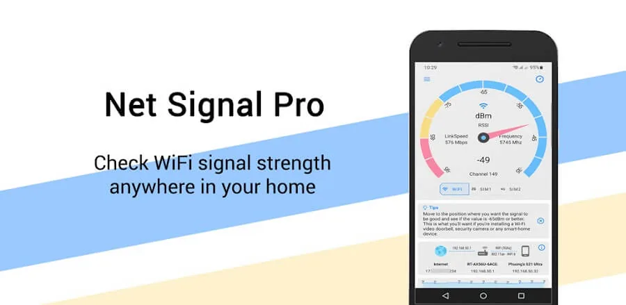 Capture d'écran de prévisualisation 1 de Net Signal Pro