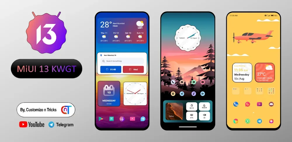 Aperçu de l'interface MiUI 14 KWGT 1