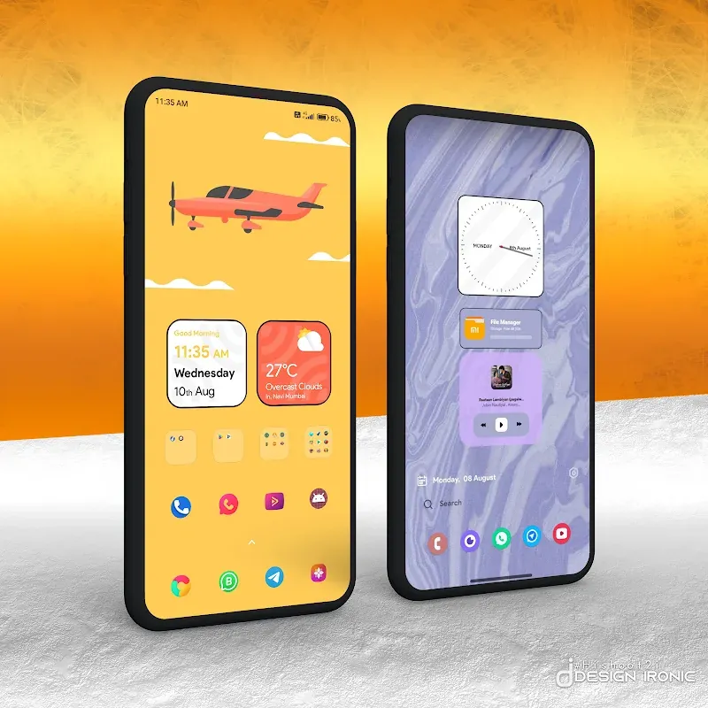 Aperçu de l'interface MiUI 14 KWGT 5
