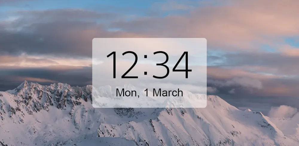 Capture d'écran Digital Clock & Weather Widget 1