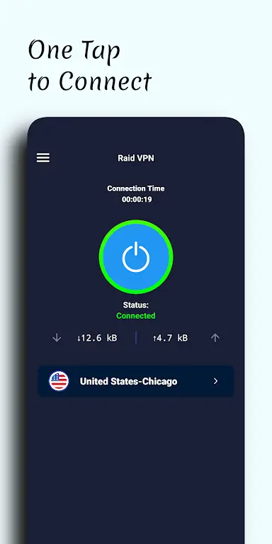 Capture d'écran de l'application Raid VPN 3