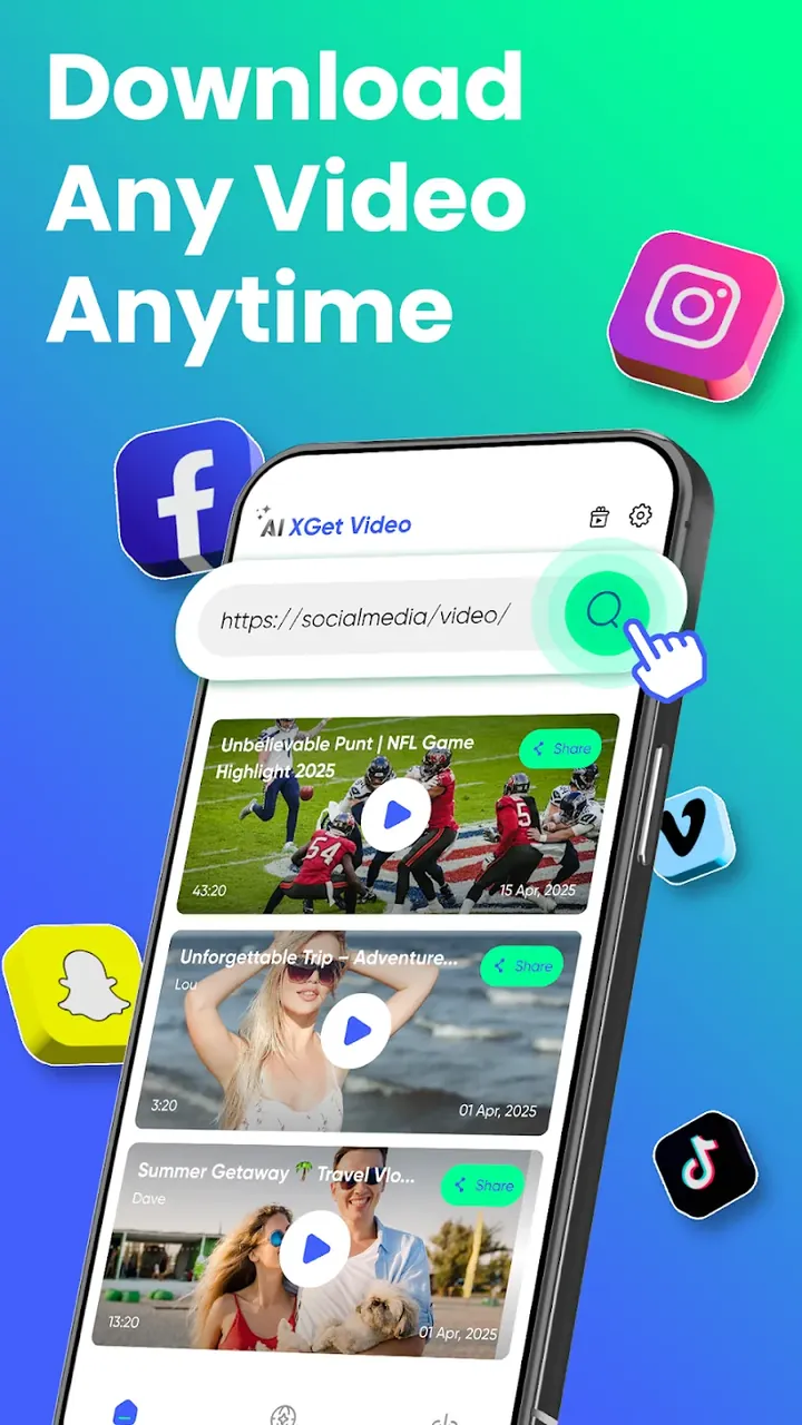 AnyLink XGetVideo capture d'écran 2