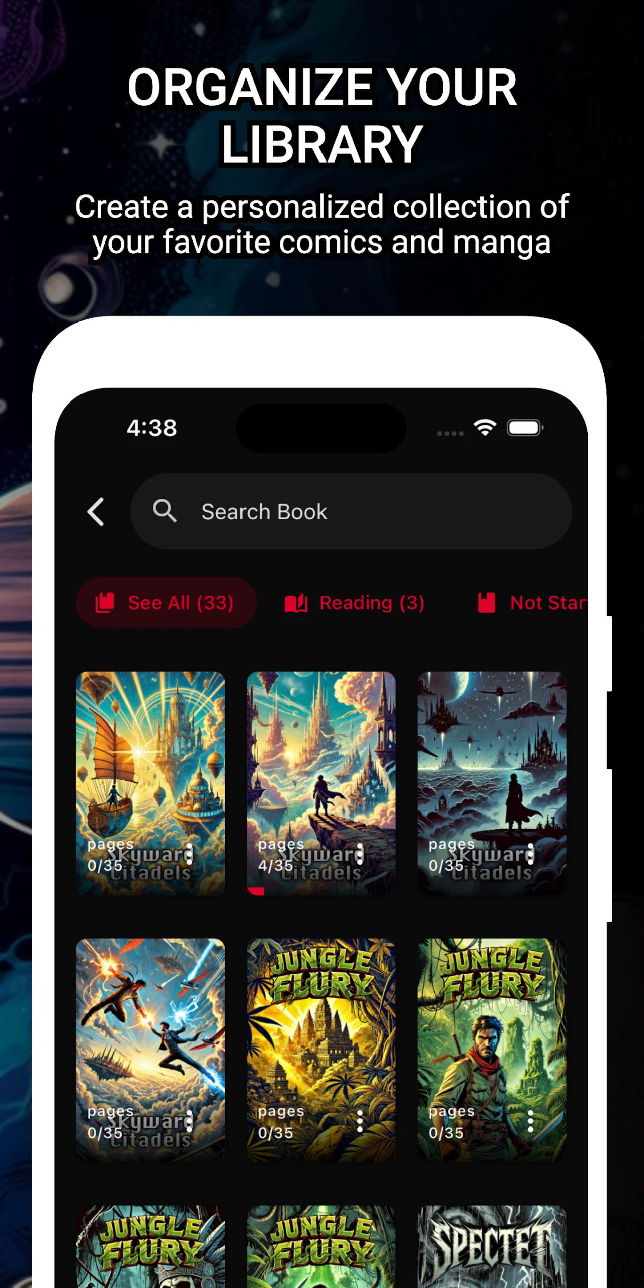 Capture d'écran aperçu 4 de Comic Reader CBR, CBZ & PDF