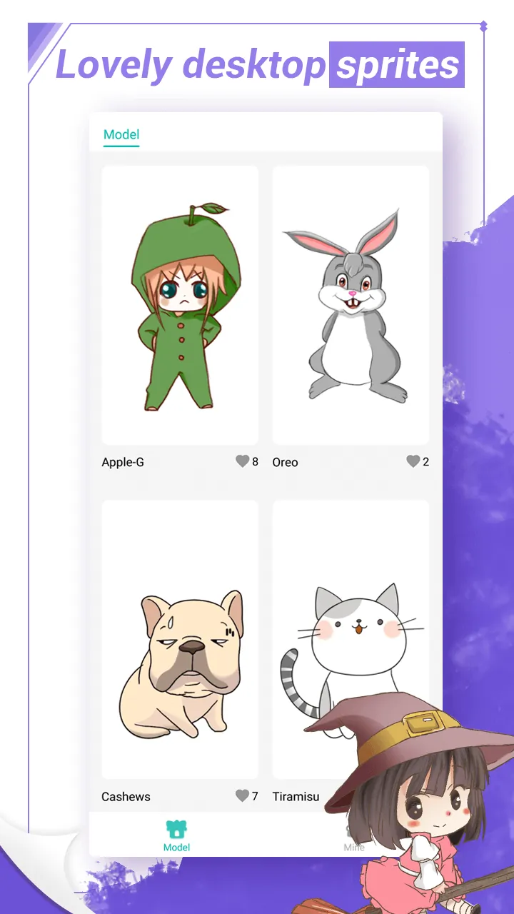 Aperçu de l'écran de l'application Anime Launcher 6