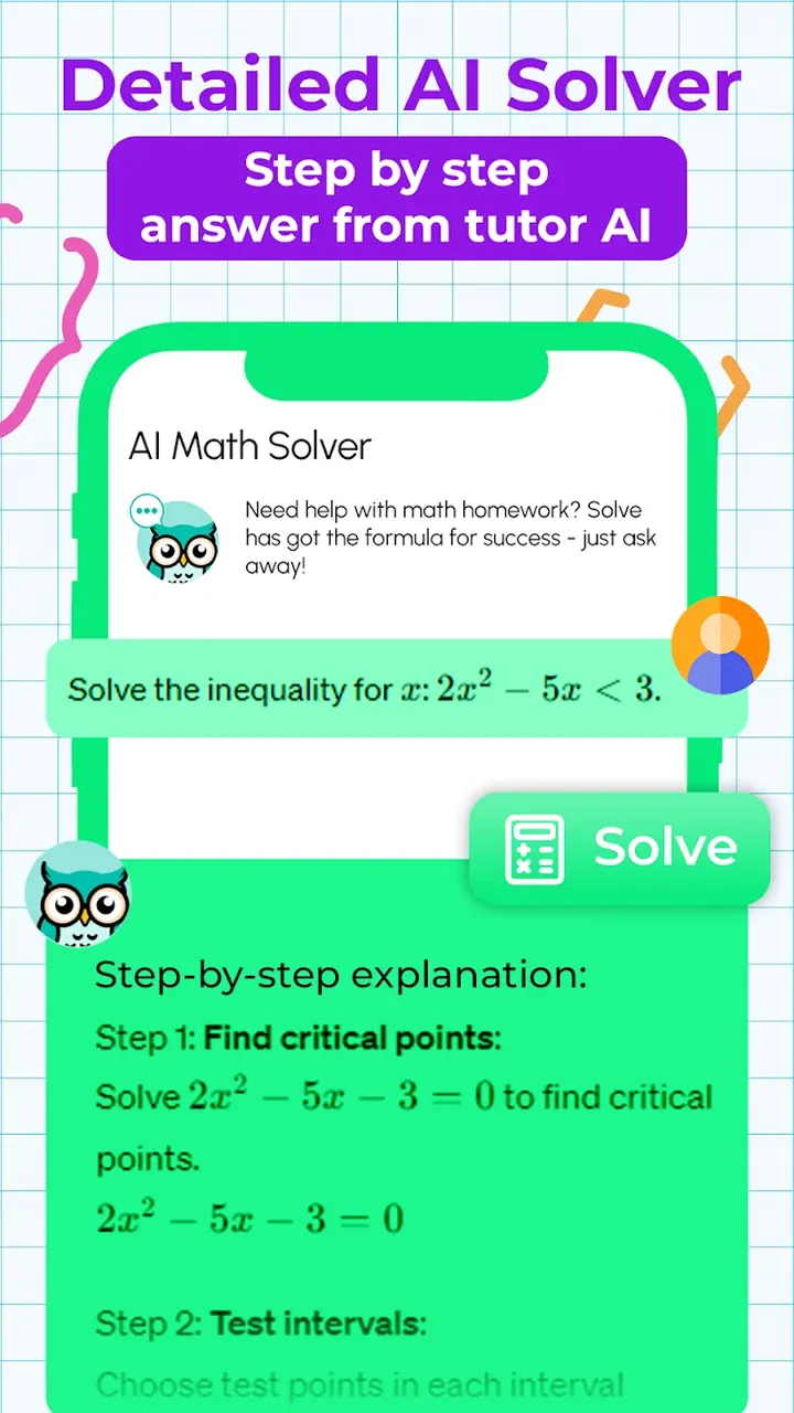 Capture d'écran 3 de Homework Helper AI Math Solver MOD APK