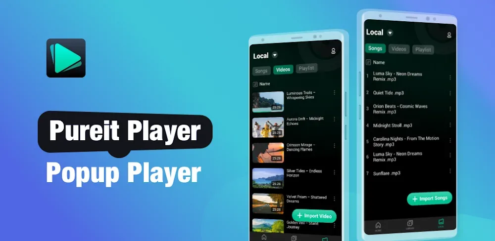 Capture d'écran Pureit Player 1
