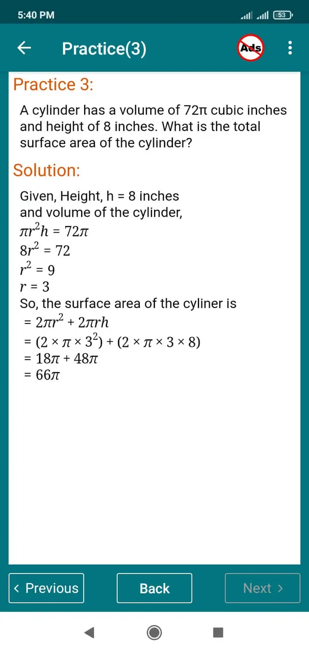 Aperçu 5 de Math Formula with Practice