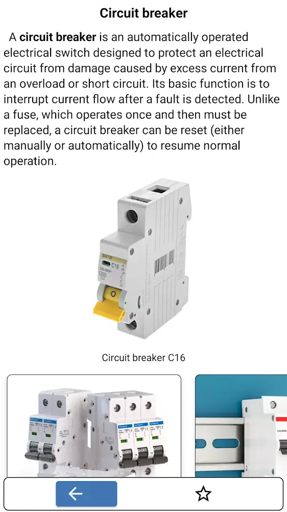 Capture d'écran de l'application Electricians’ Handbook 3