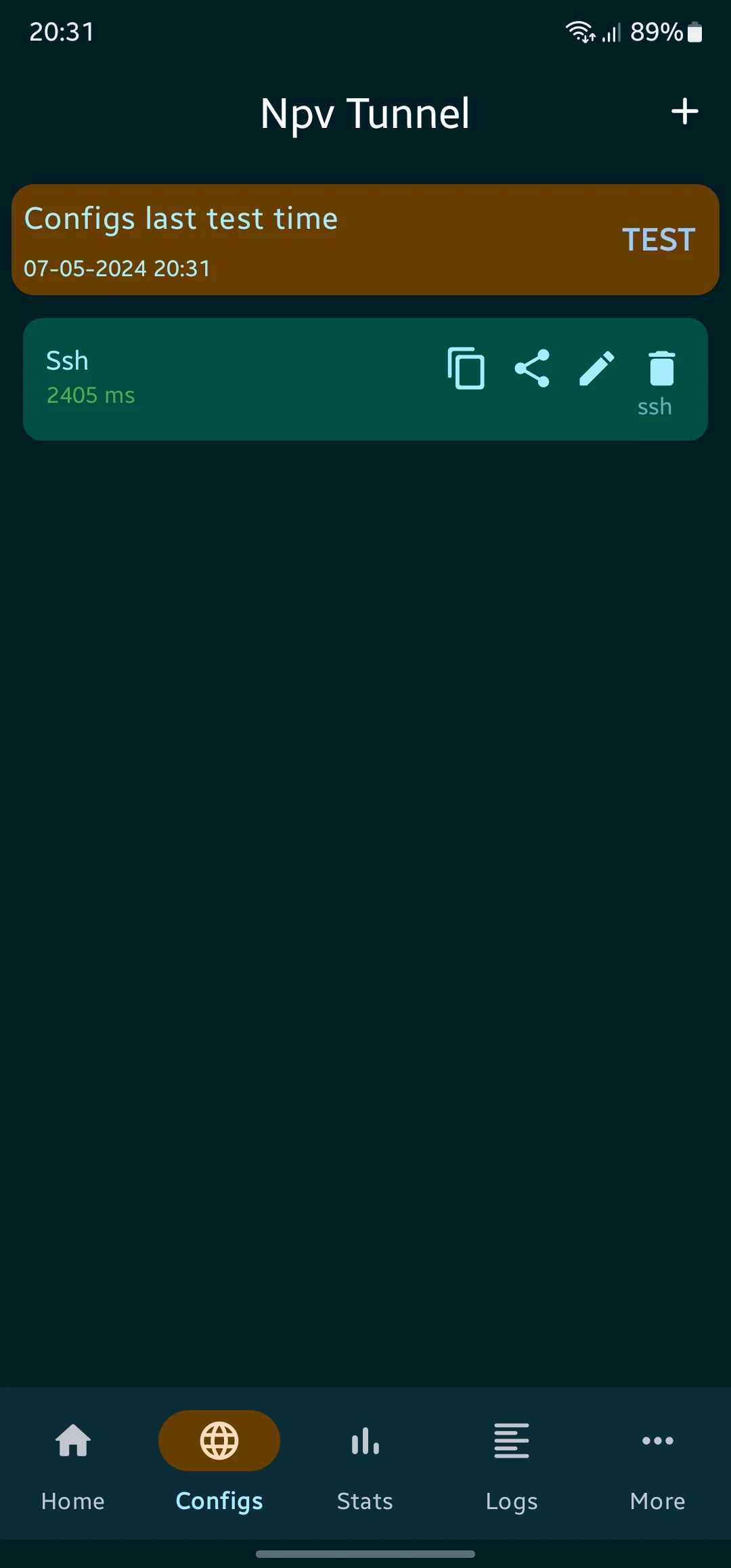 Capture d'écran de l'application Npv Tunnel V2Ray/SSH 5