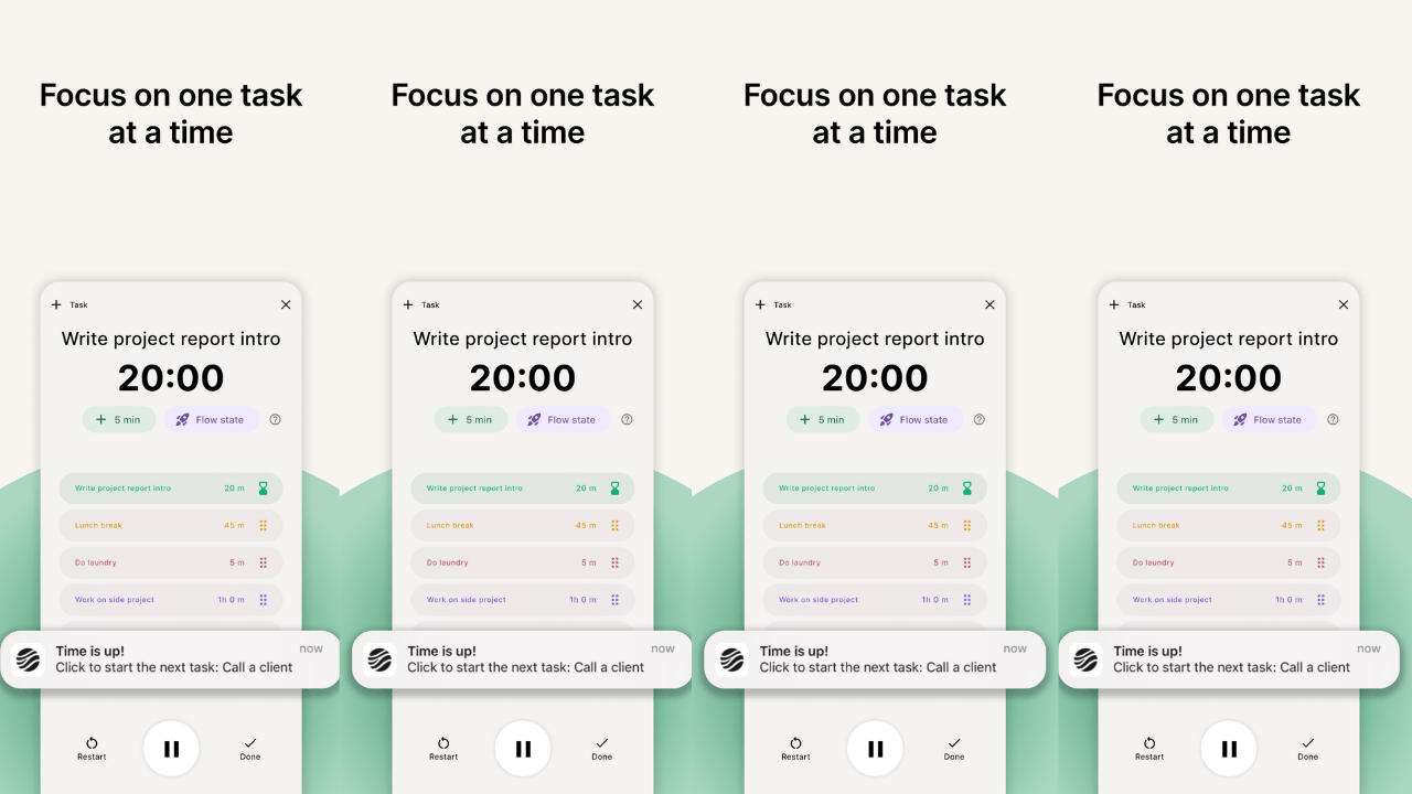 Aperçu de l'application FlowStack – Focus Task Timer 1