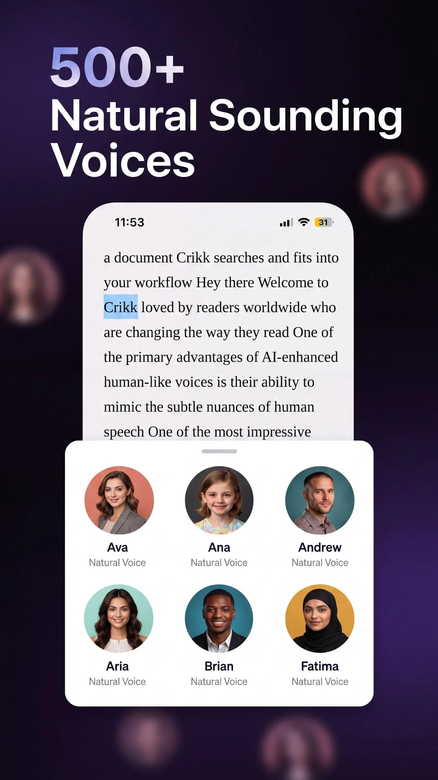 Text to Speech : Capture d'écran Crikk 5