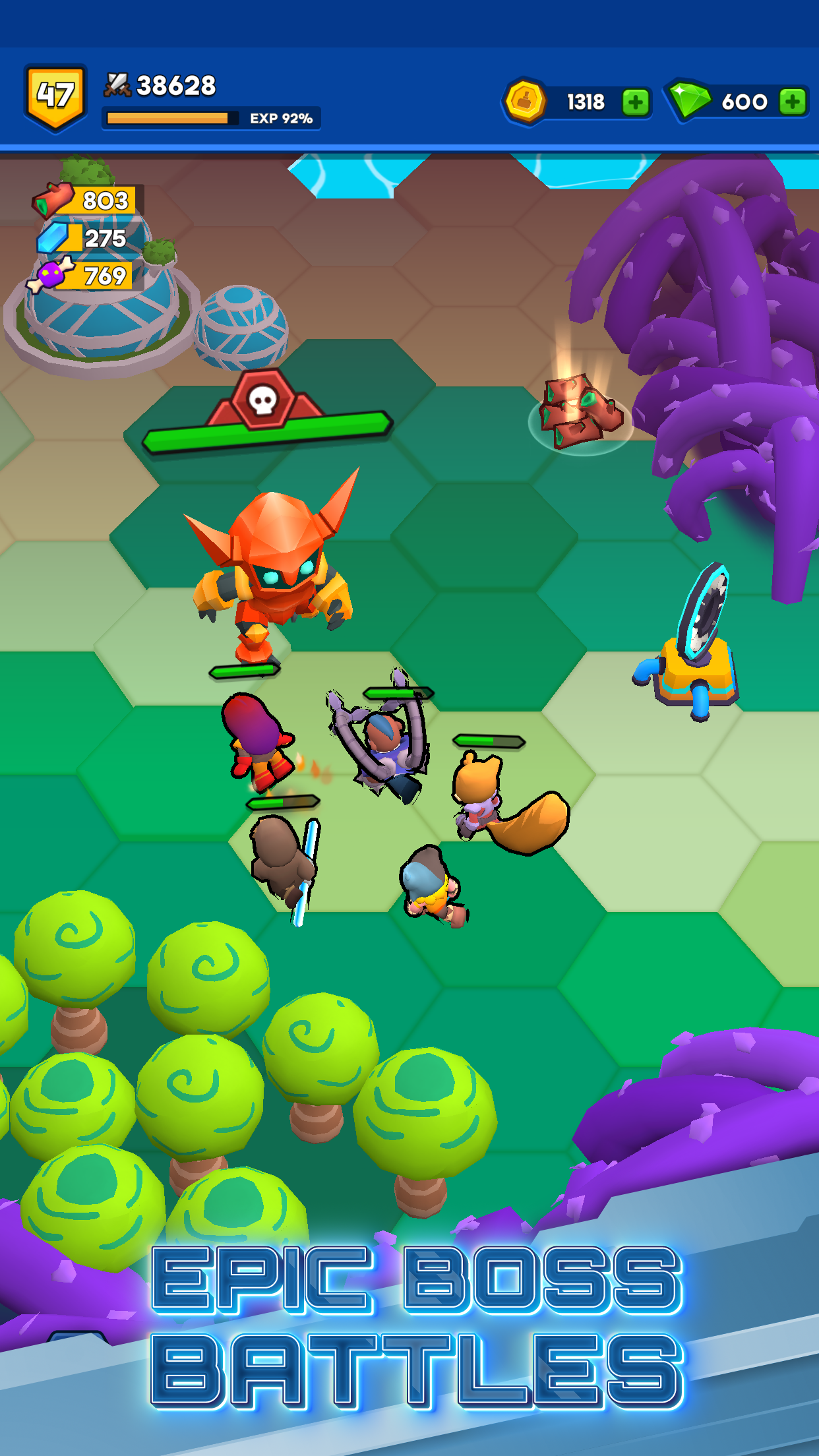 Capture d'écran 5 de Space Heroes: Epic Galaxy RPG