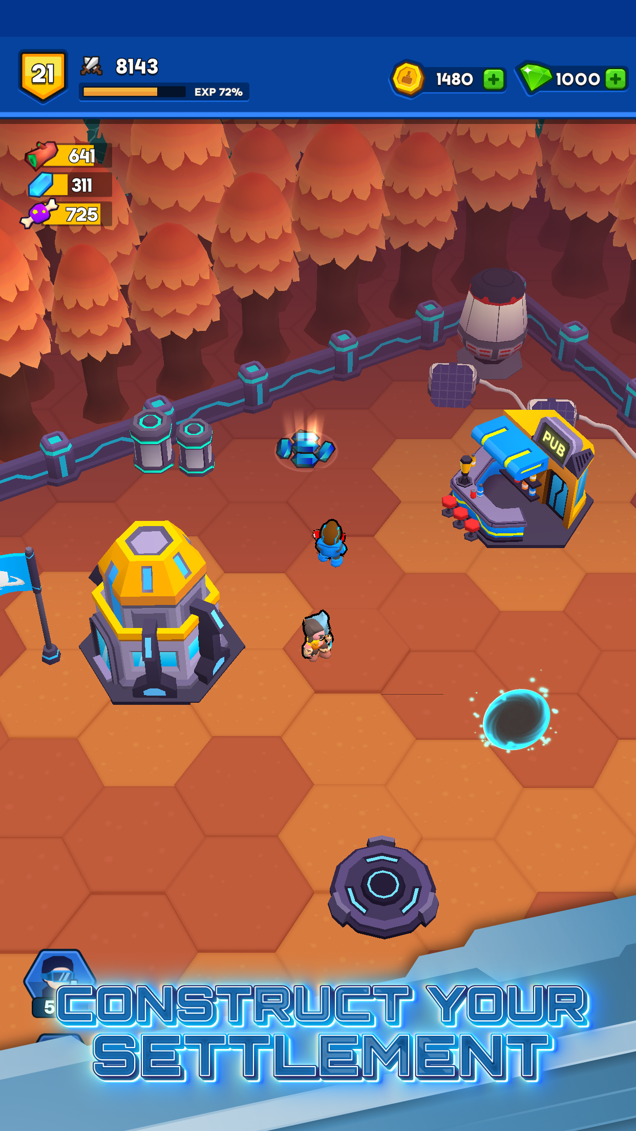 Capture d'écran 2 de Space Heroes: Epic Galaxy RPG