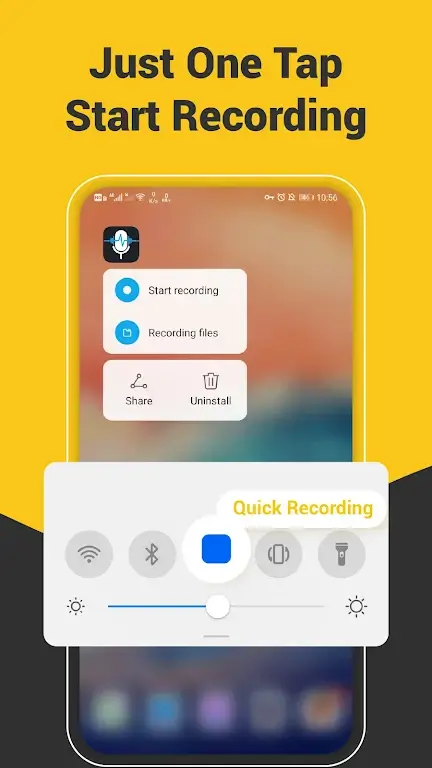 Capture d'écran de l'application Super Recorder 4