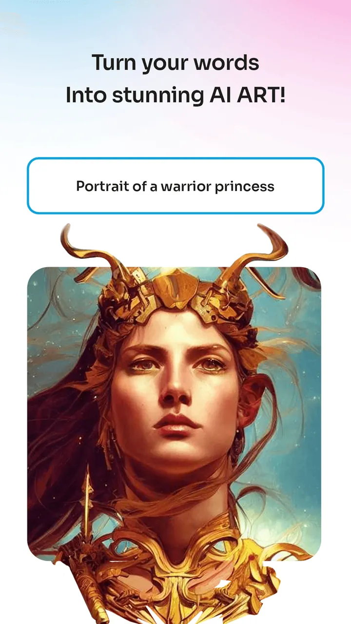 Capture d'écran de l'application Wavesome.AI Image Generator 3