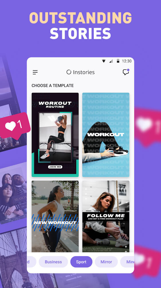Instories app screenshot 2