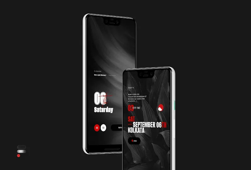 Aperçu du widget Flux for KWGT 4