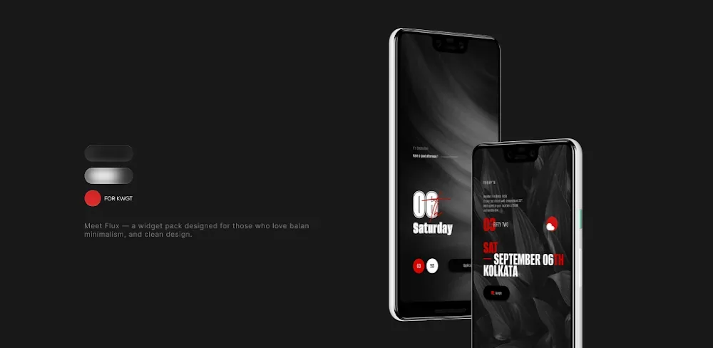 Aperçu du widget Flux for KWGT 1