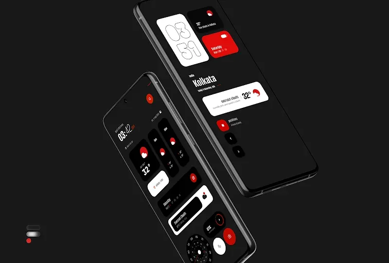Aperçu du widget Flux for KWGT 6