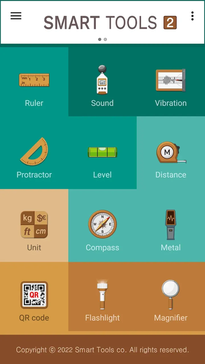 Aperçu de l'application Smart Tools 2 2