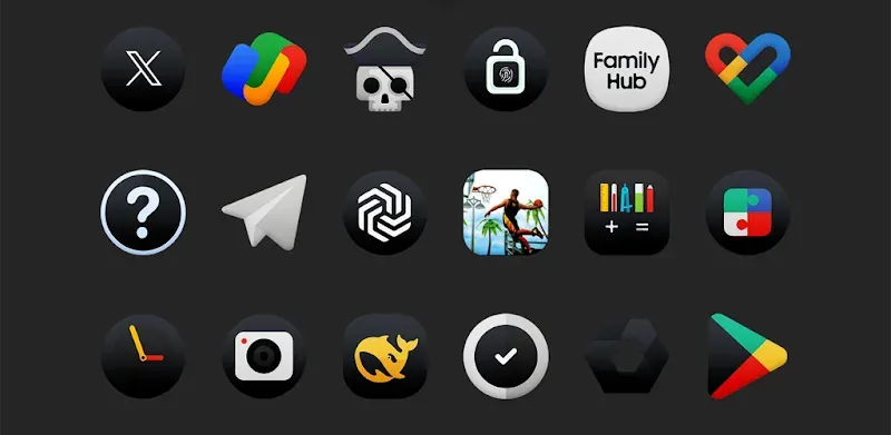 Darkonis - Icon Pack capture d'écran 2