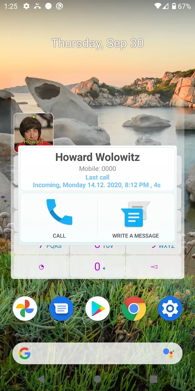 Dialer Widget capture d'écran 6