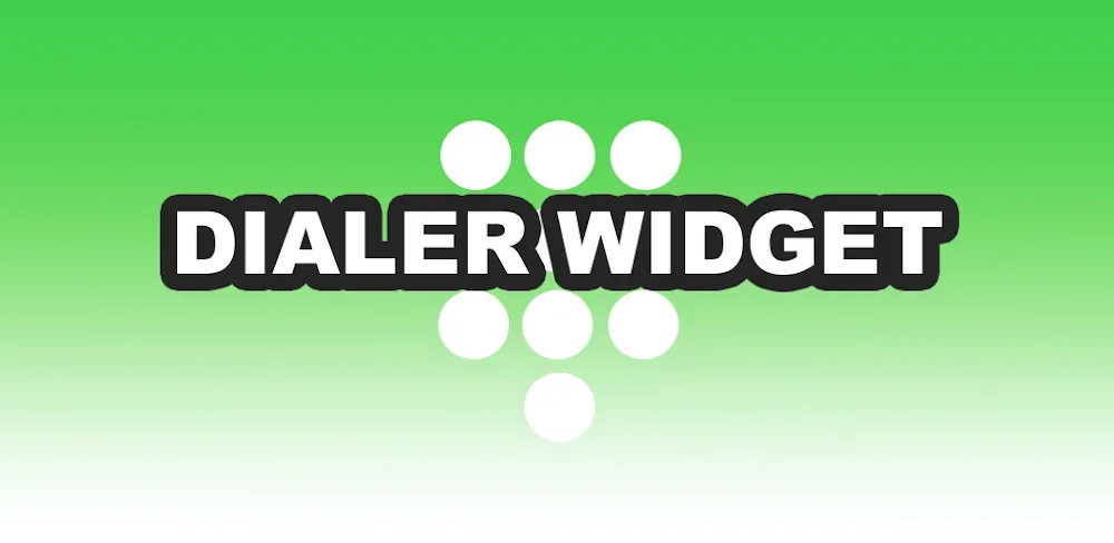 Dialer Widget capture d'écran 1