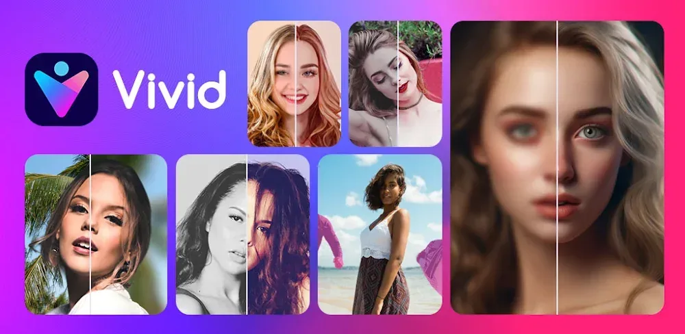 Capture d'écran de l'application Vivid AI Photo Enhancer 1