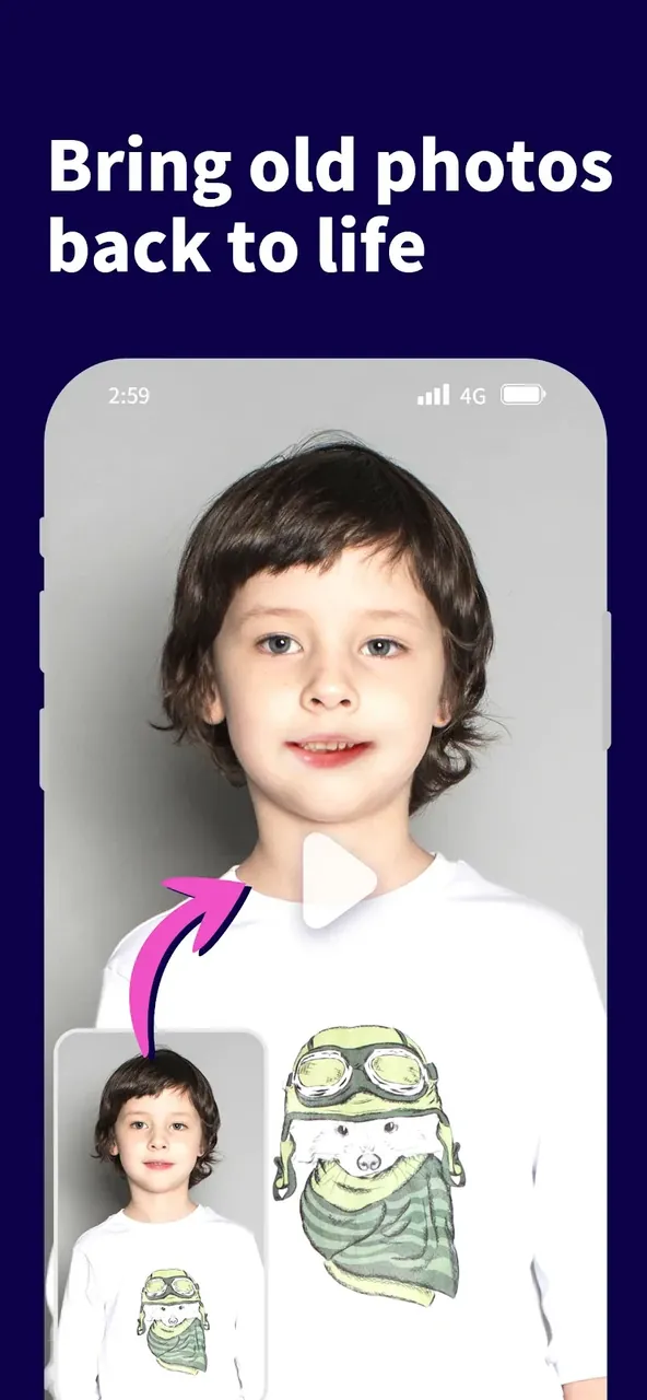 Capture d'écran de l'application Vivid AI Photo Enhancer 4