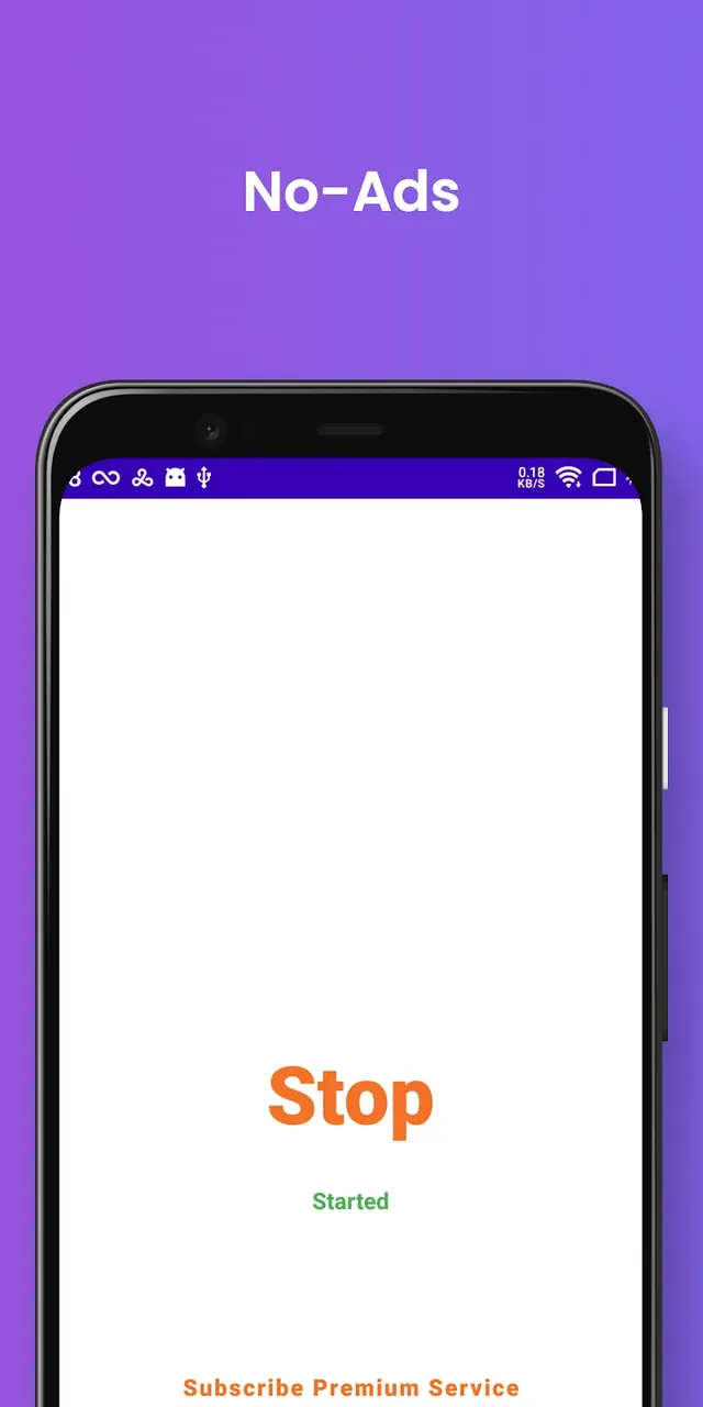 Capture d'écran de l'application Leaf VPN 3