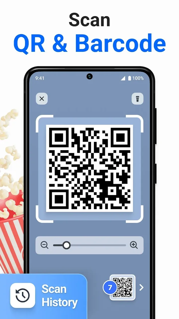 Capture d'écran 2 de QR Code & Barcode Scanner Plus