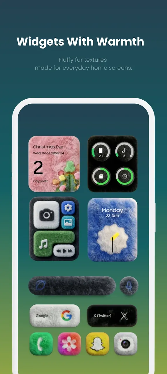 Fluffy Widgets KWGT Capture d'écran 5