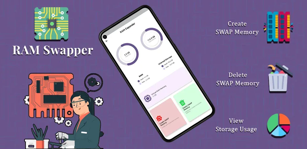 Capture d'écran de l'application RAM Swapper 1