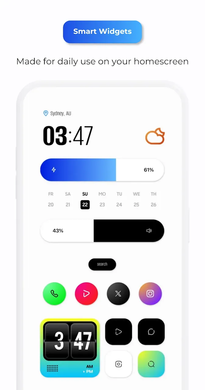 Flux Neo for KWGT capture d'écran 4
