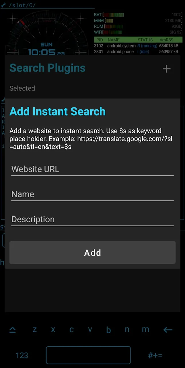 Capture d'écran 5 de l'interface de Aris Hacker Launcher