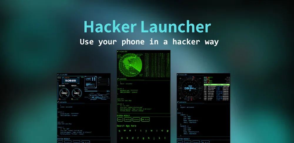 Capture d'écran 1 de l'interface de Aris Hacker Launcher