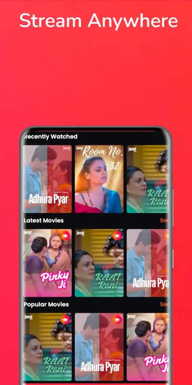 Capture d'écran de l'application Jannat OTT 6