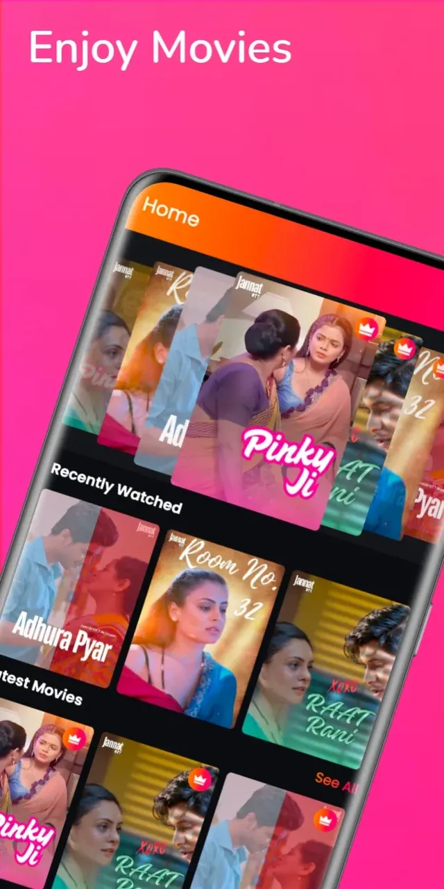 Capture d'écran de l'application Jannat OTT 3