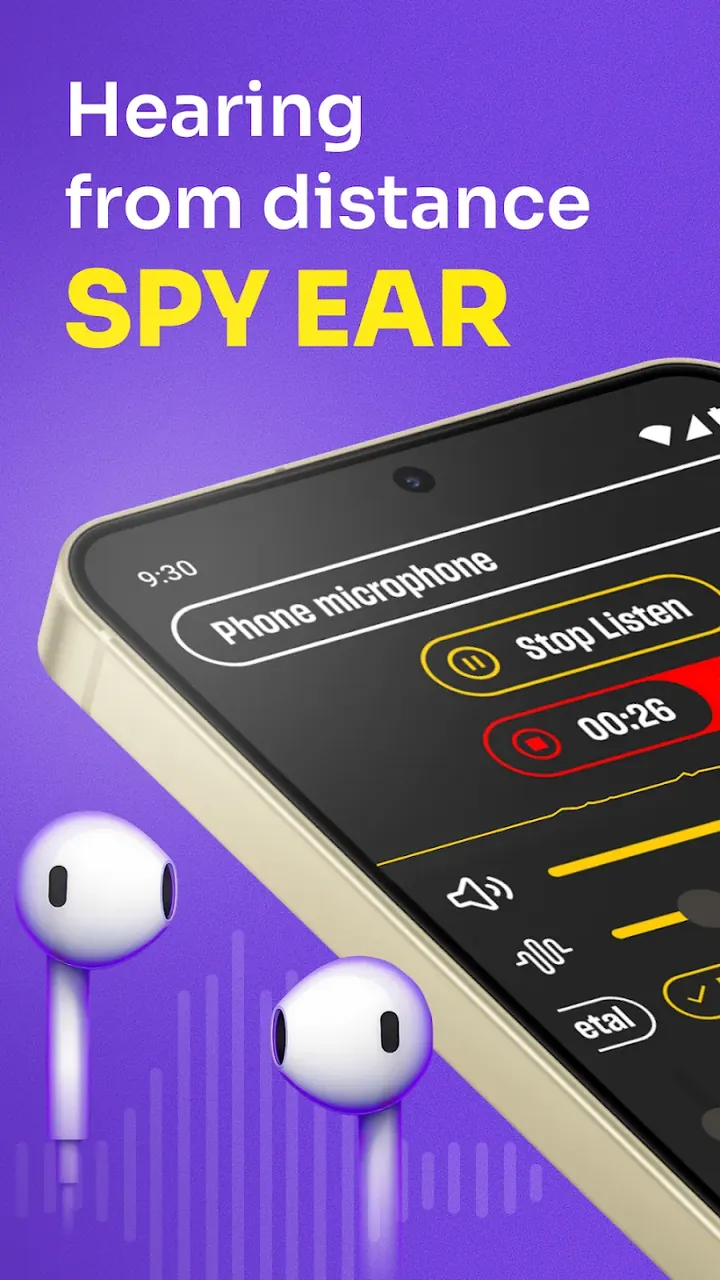 Hearing from Distance: Spy Ear interface preview 4