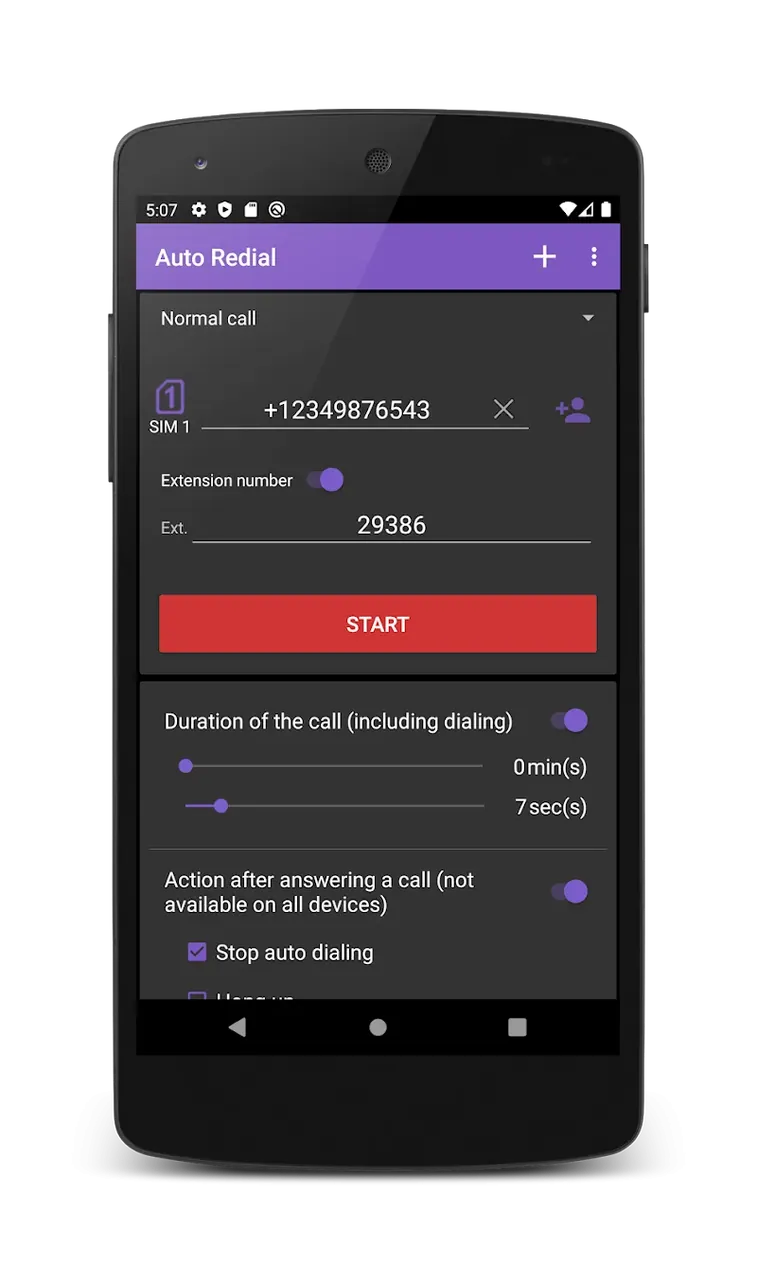 Auto Redial capture d'écran 2