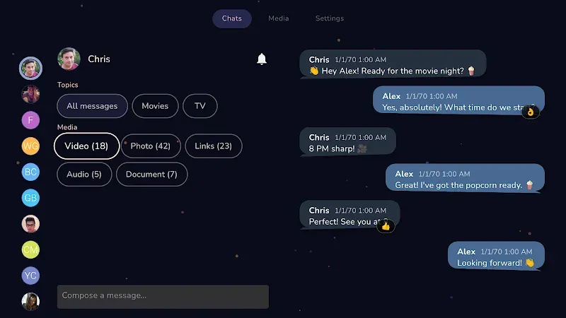 Tevegram : Telegram pour TV - Capture d'écran 6