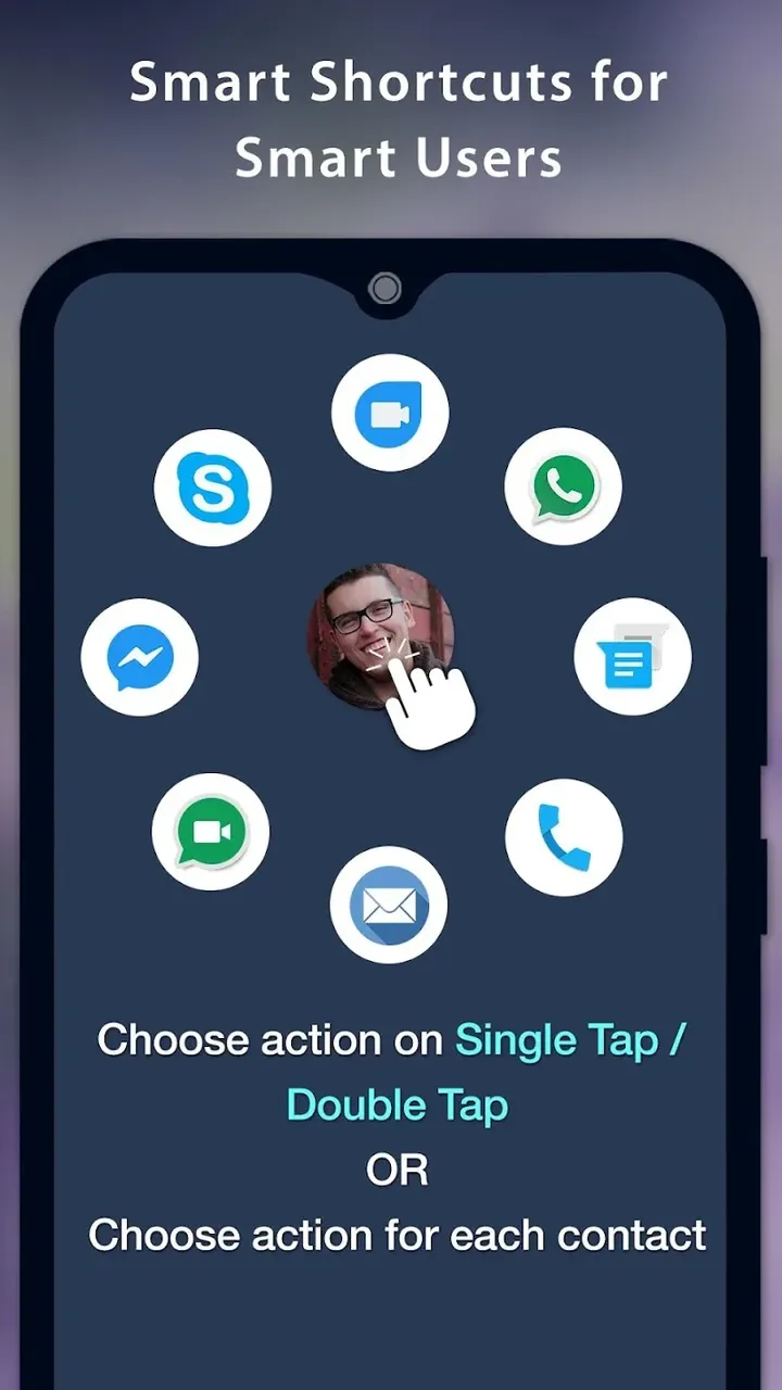Aperçu de l'application Speed Dial Widget 2