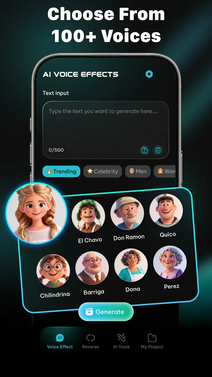 AI Voices – Text to Speech (AI Voice Changer & Generator) preview screenshot 4