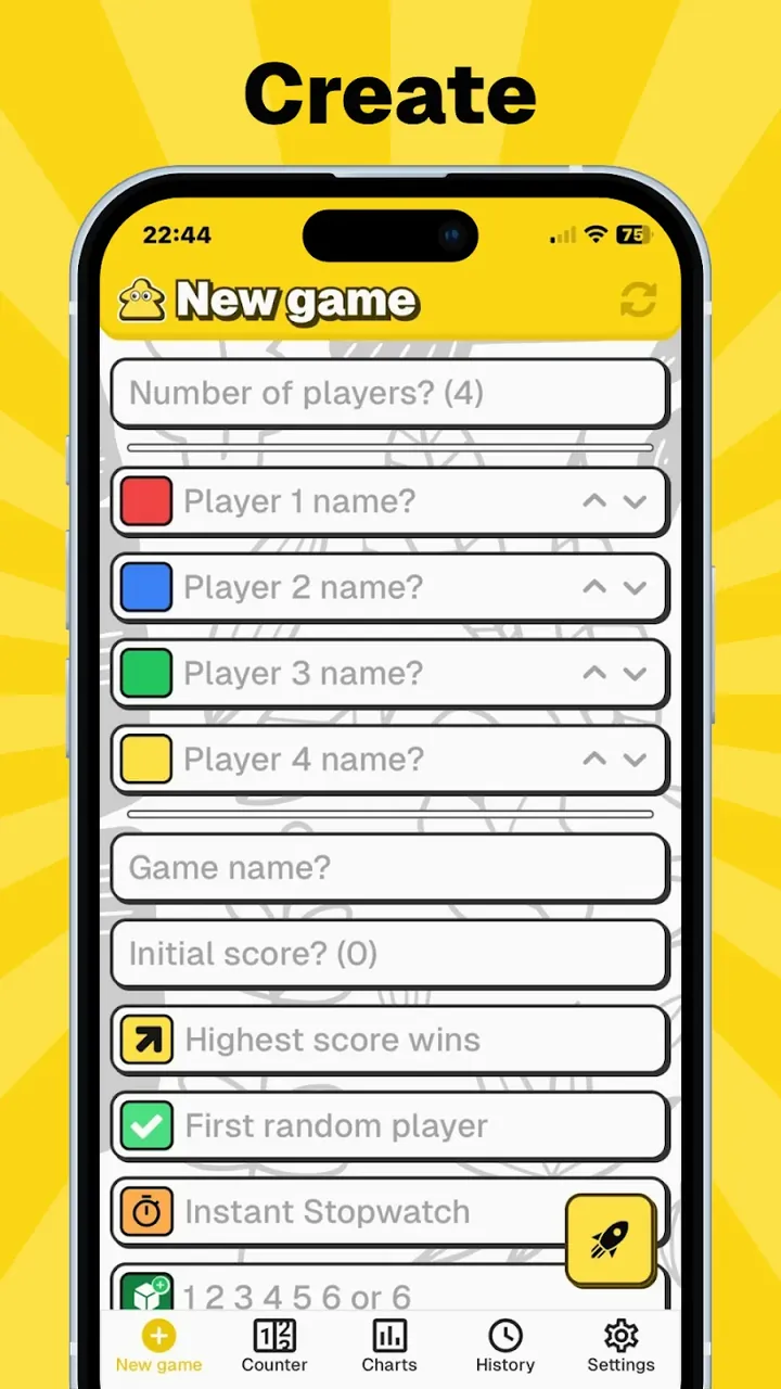 Capture d'écran MyScoreTracker 2