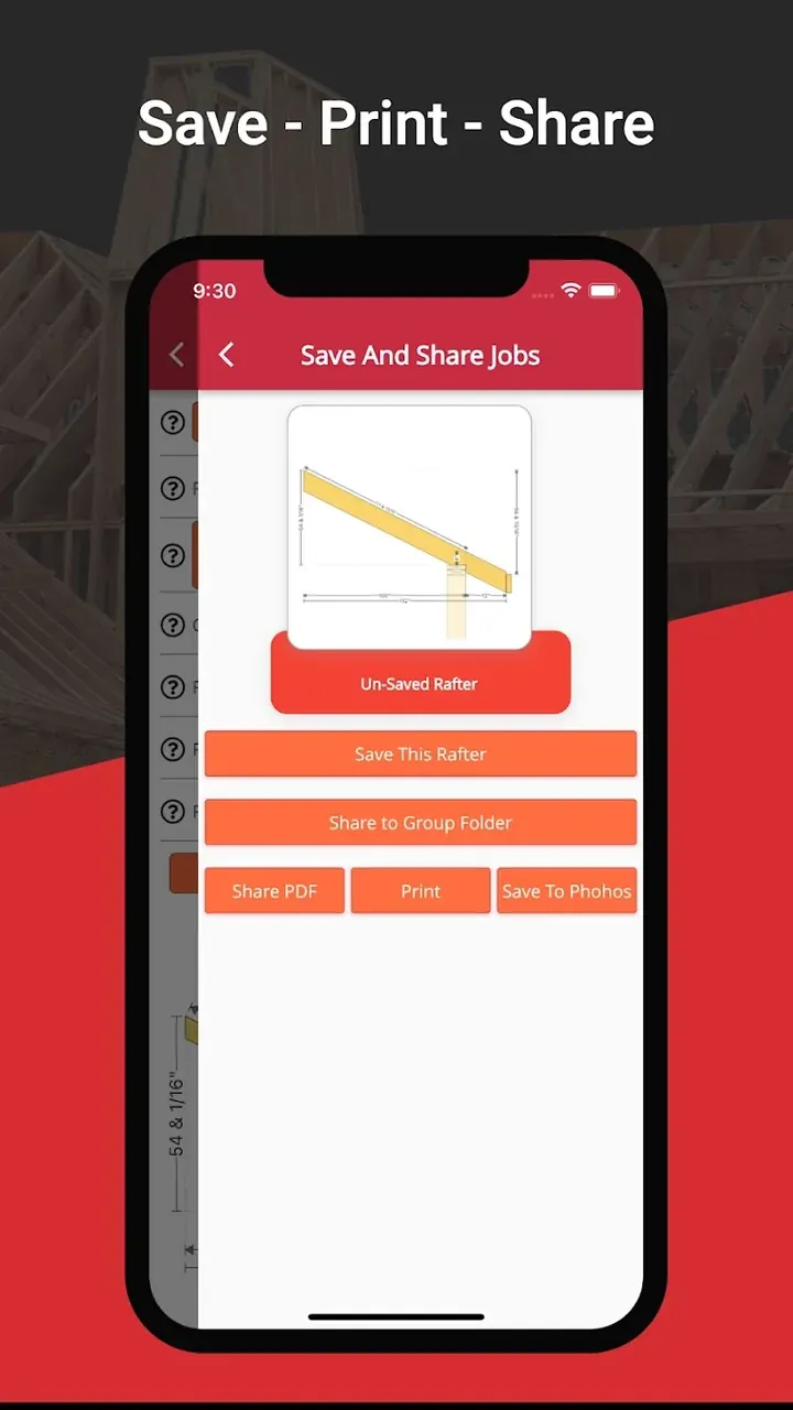Capture d'écran RedX Roof - Rafter Calculator 6
