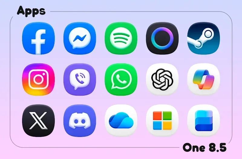 One 8.5 - Icon Pack screenshot preview 5