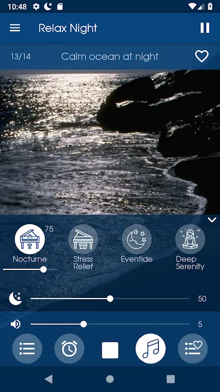 Aperçu de l'application Relax Night 4