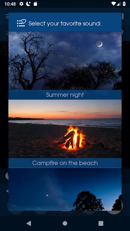 Aperçu de l'application Relax Night 7