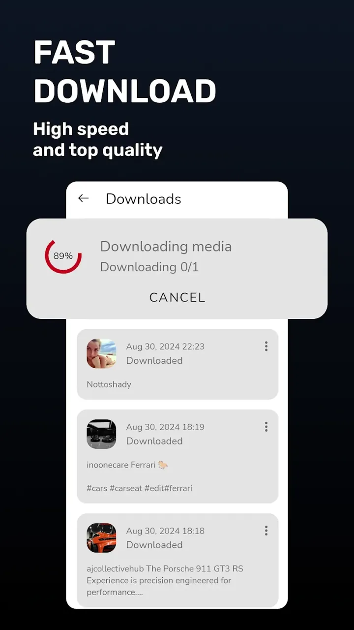 Capture d'écran 5 de Tikget - Video Downloader